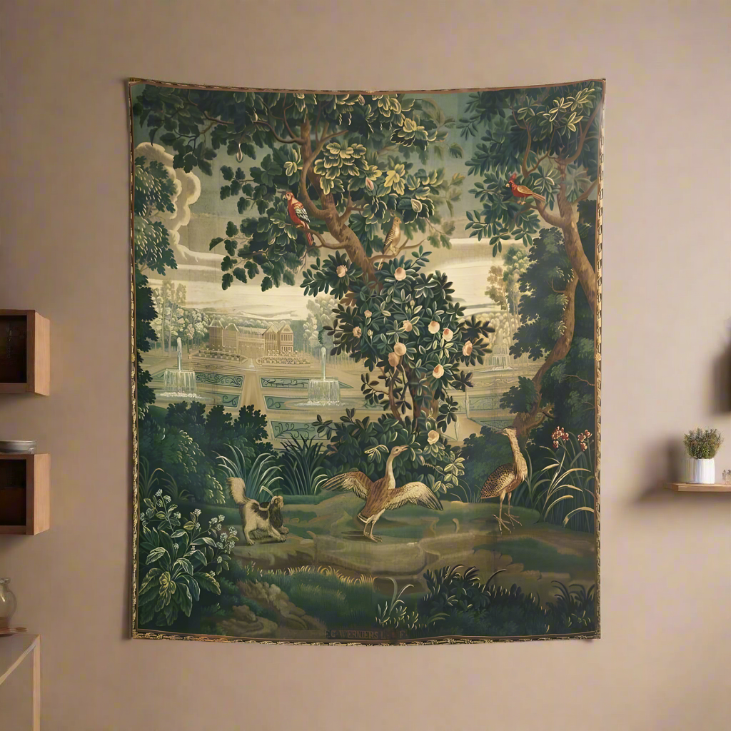Medieval jungle life Tapestry