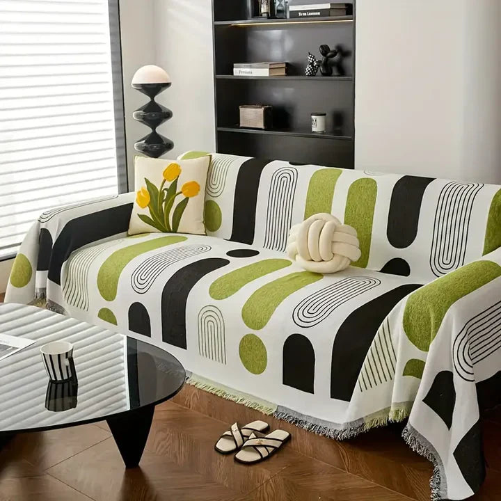 Contemporary Chenille Sofa Cover