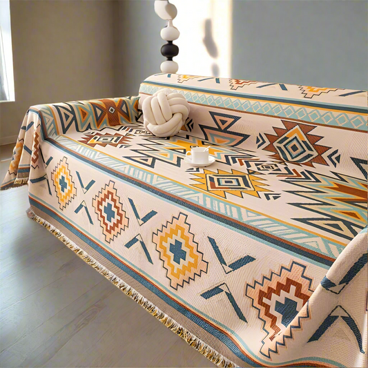 Aztec Beige Sofa Cover