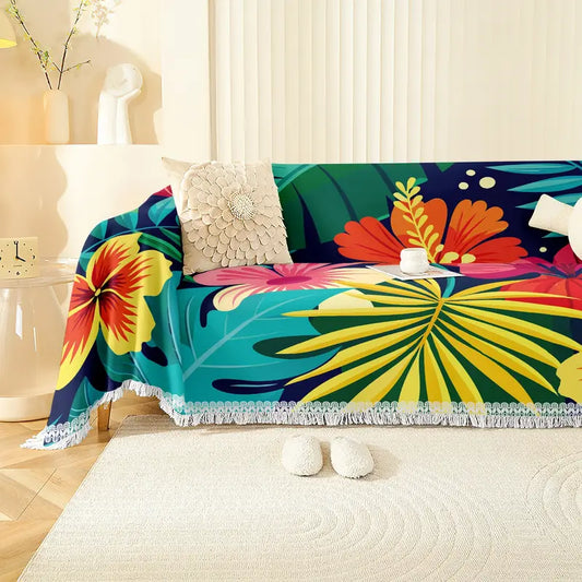 Hawaiian Hibiscus Sofa Cover