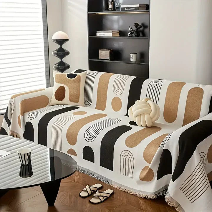 Contemporary Chenille Sofa Cover