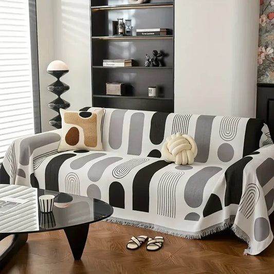 Contemporary Chenille Sofa Cover