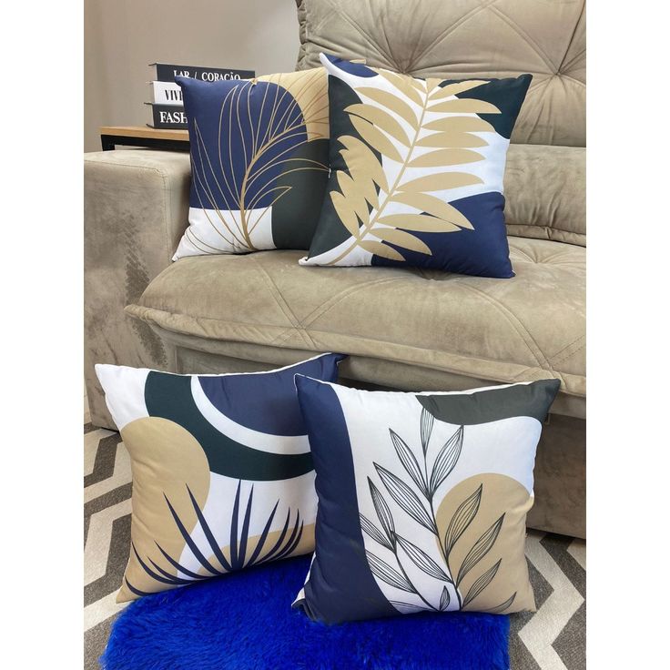 Tropical Golden Cushion Covers (Pack of 4)