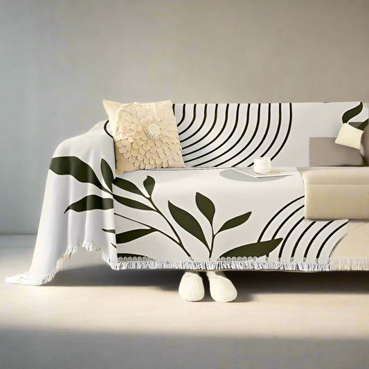 Boho Monstera Sofa Cover