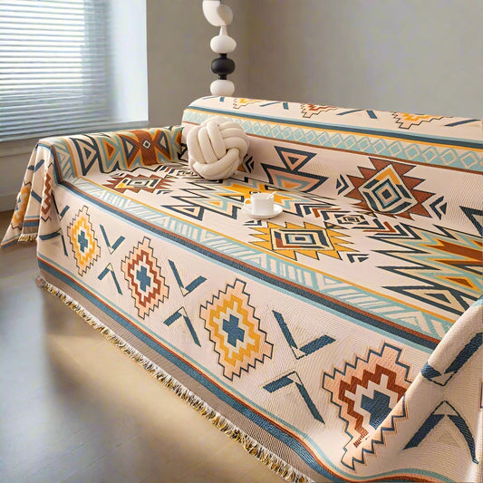 Aztec Beige Sofa Cover