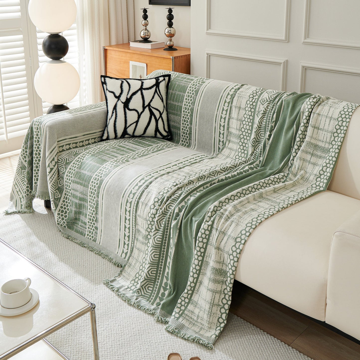 Boho Geometric Sofa Cover