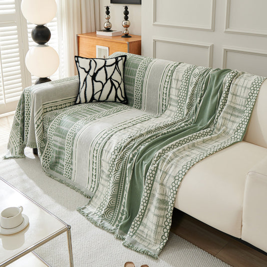 Boho Geometric Sofa Cover