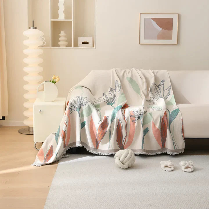 Dual Bloom Sofa Cover