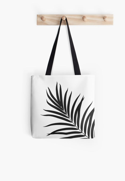 Tropical Palm Leaf Tote Bag