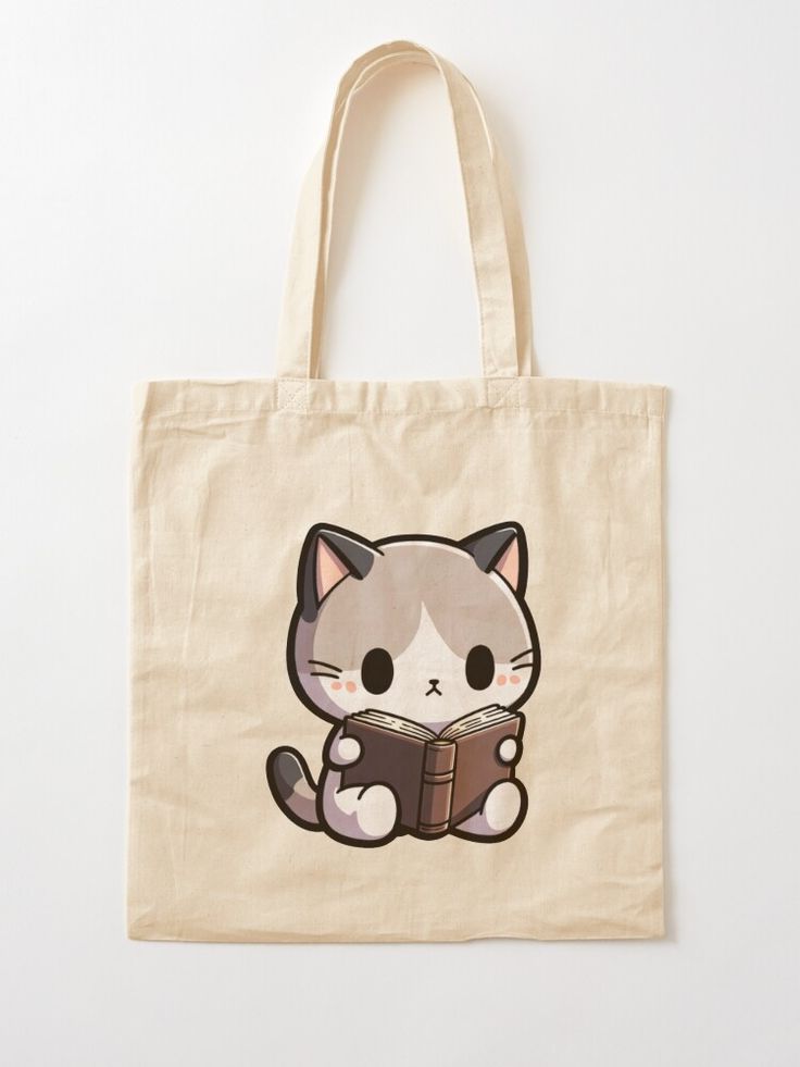 Bookish Meaow Tote Bag