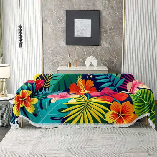 Hawaiian Hibiscus Sofa Cover